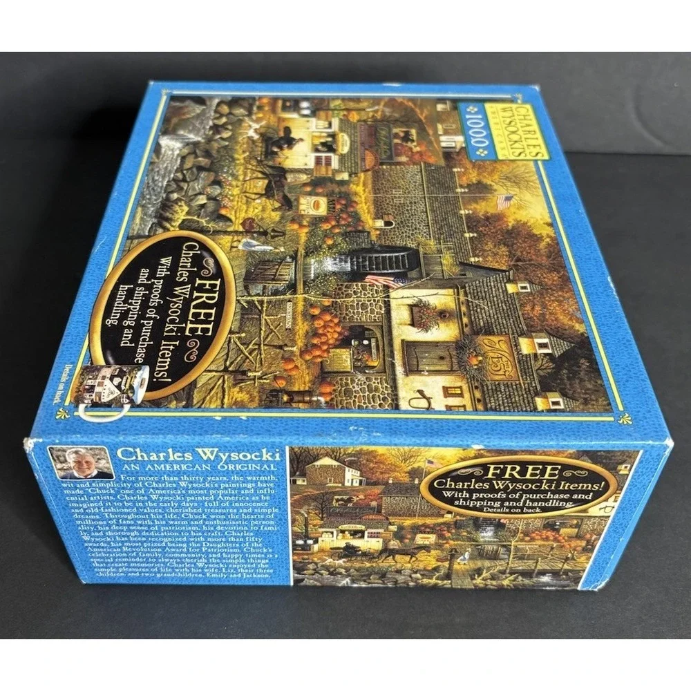 Charles Wysocki Olde Buck's County Jigsaw Puzzle 2004 Milton Bradley 1000 Pc NEW